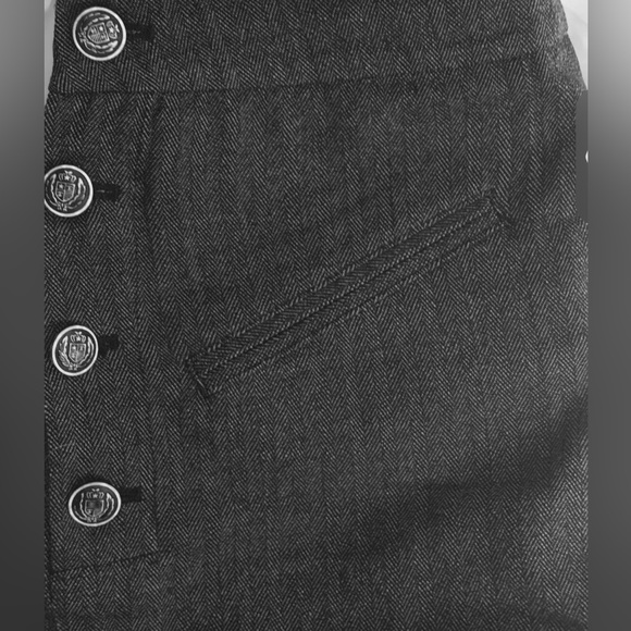 Bird by Juicy Couture 98% Wool Cuff Shorts “Newsies” Workwear & Adjustable Back - Picture 2 of 8